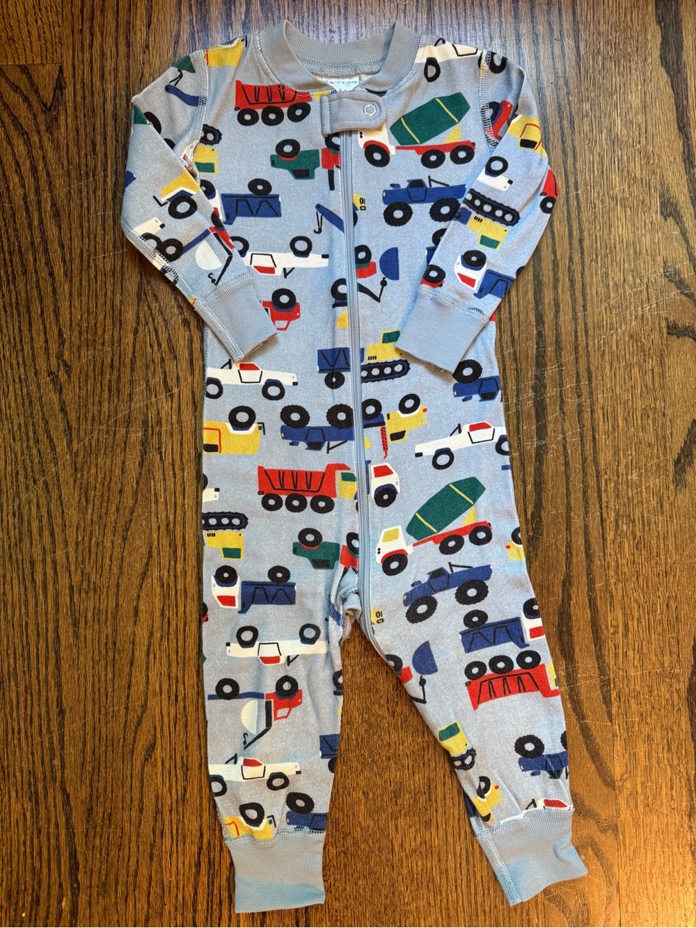 Hanna Andersson Cars Print Zip Up Pajamas